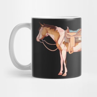 Buckskin Tobiano Western Horse Mug